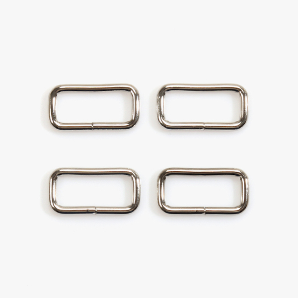 [가방부자재] 사각 연결고리 25mm 4개 1SET - 실버