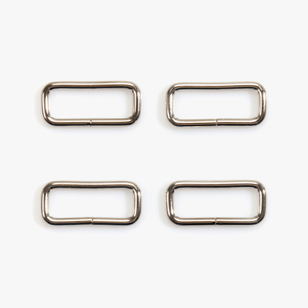 [가방부자재] 사각 연결고리 30mm 4개 1SET - 실버