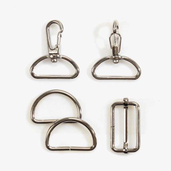 퀼트의시작은? 엔조이퀼트와 함께,[가방부자재] 가방 연결고리 세트 30mm - 실버