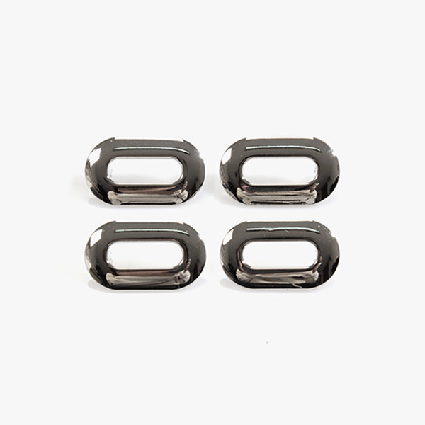 [가방부자재] 발달린 아일렛 20mm 4쌍 세트 - 실버