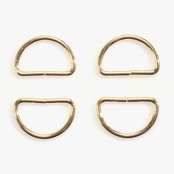 퀼트의시작은? 엔조이퀼트와 함께,[가방부자재] D링 가방 연결고리 30mm 4개 1SET - 골드