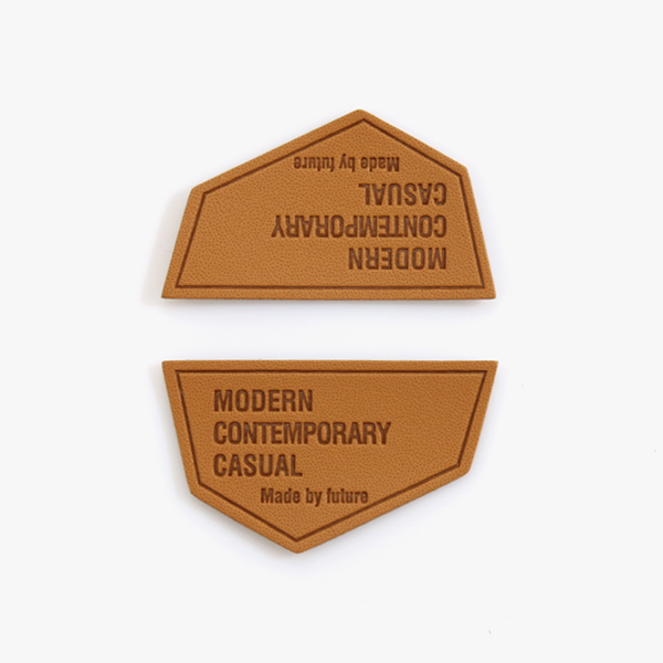 퀼트의시작은? 엔조이퀼트와 함께,[장식부자재] 모던 컨템포러리 가죽라벨 2개 1SET - 카멜