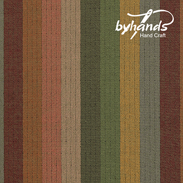 [바이핸즈] 컬러 믹싱 그린톤 선염체크원단(더블롤링 10YD) (개)