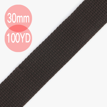 [퀼트부자재] 웨빙끈 30mm 100YD - 브라운 (개)