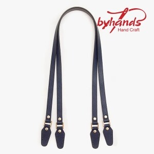 [바이핸즈] 프리미엄 사피아노 럭셔리 숄더핸들(84cm) - 네이비 (개)