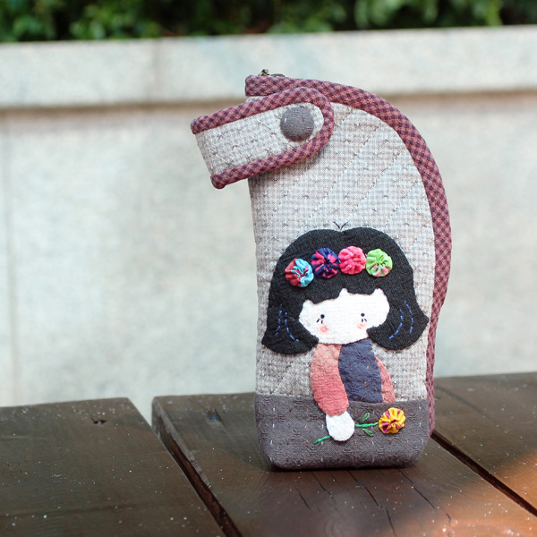 퀼트의시작은? 엔조이퀼트와 함께,[바이핸즈] 퀼트패키지 소품 - 삐삐 선글라스케이스