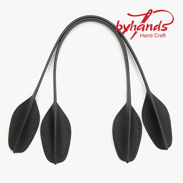 퀼트의 명가 엔조이퀼트,[바이핸즈] 프리미엄 사피아노 핀턱 핸들(50cm) - 블랙