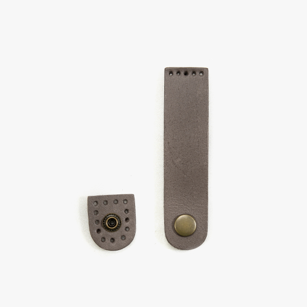 [바이핸즈] 청동 통가죽 사시꼬미(8cm) - 그레이