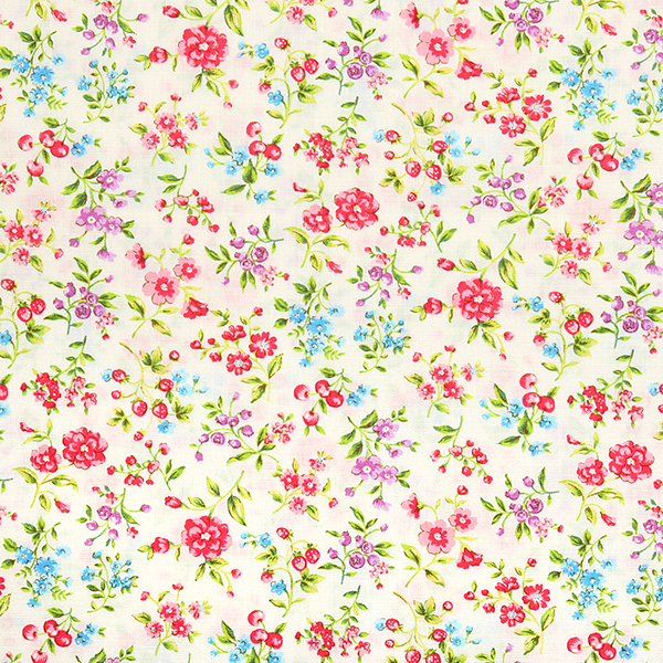 [코스모] 리틀 플라워 03 프린트원단 - 아이핑크