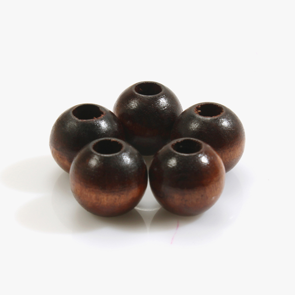 퀼트의시작은? 엔조이퀼트와 함께,[장식부자재] 마크라메 나무 장식 구슬 20mm 5개 1SET - 밤