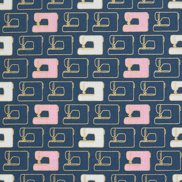 퀼트의시작은? 엔조이퀼트와 함께,[라일리블레이크] 블룸스 앤 보빈스 소잉 프린트원단 - 블루스파클