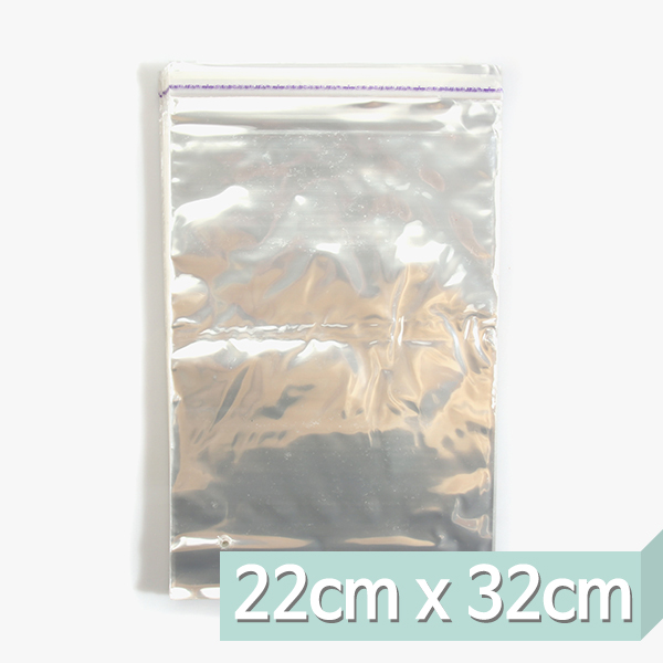 [기타부자재] 접착비닐 포장봉투 - 22cm x 32cm