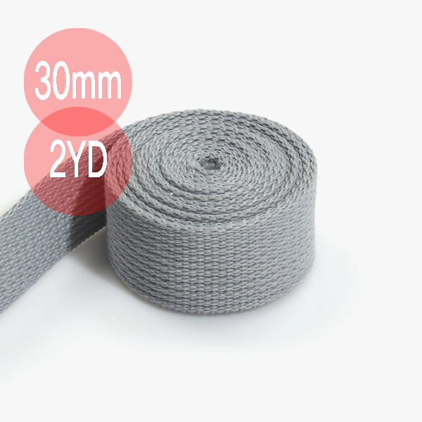 [퀼트부자재] 웨빙끈 30mm (2YD) - 연회색