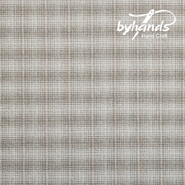 [바이핸즈] 러블리 선염체크원단 - 스톰그레이(더블롤링 10YD)