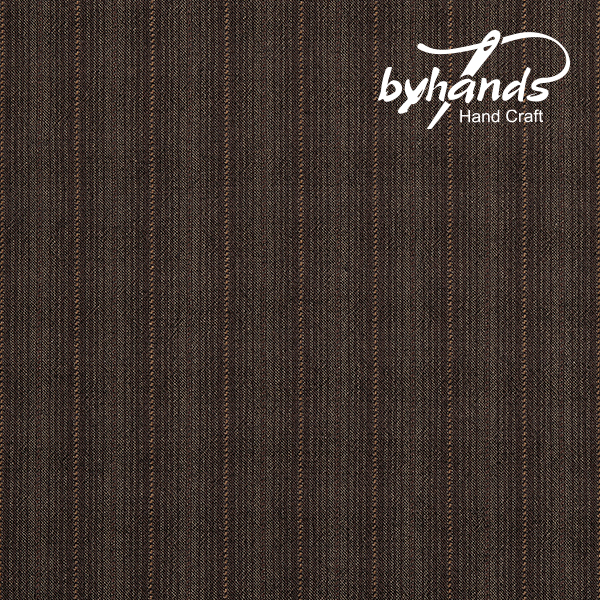 [바이핸즈] 러블리 선염체크원단 - 렌브라운(더블롤링 10YD)