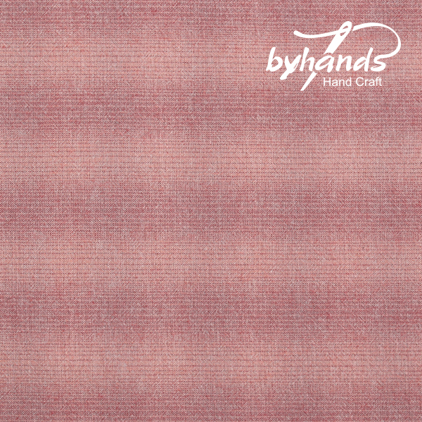 [바이핸즈] 소프트 그라데이션 선염체크원단 - 더스티레드(더블롤링 10YD)