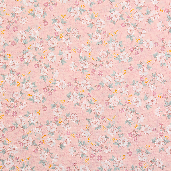 퀼트의 명가 엔조이퀼트,[다이와보] 피오레 컬렉션 10256 포플린 프린트원단 - 핑크