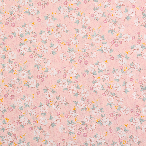 퀼트의시작은? 엔조이퀼트와 함께,[다이와보] 피오레 컬렉션 10256 포플린 프린트원단 - 핑크