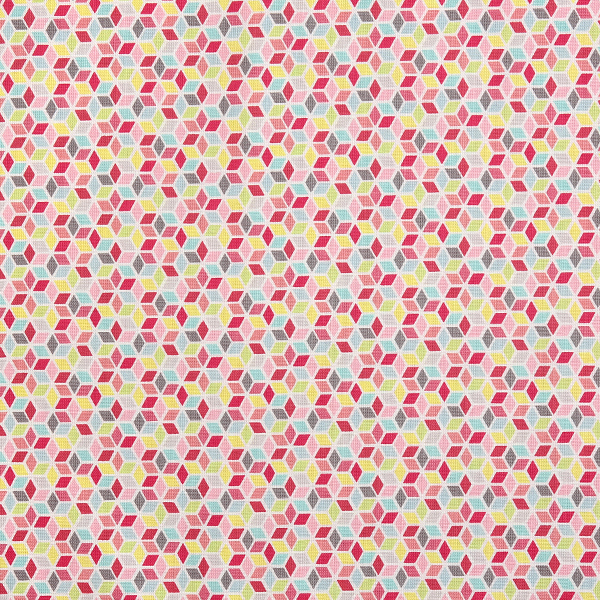 [라일리블레이크] 페이퍼 데이지 지오메트릭 프린트원단 - 멀티