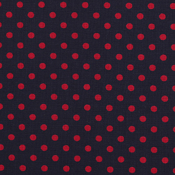 [세븐베리] 베이직 도트 88198 D1 시팅 프린트원단 - 네이비 (1/2Yd)