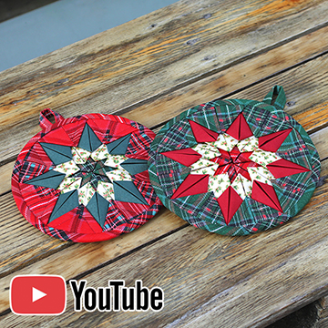 [바이핸즈] 유튜브 영상제공 퀼트패키지 소품 - 크리스마스 스타 2개 1세트 (개)