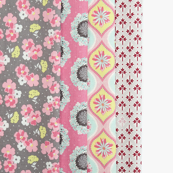 퀼트의시작은? 엔조이퀼트와 함께,[원단패키지] 라일리블레이크 11 프린트 4종 - 45cm x 26cm USH4594