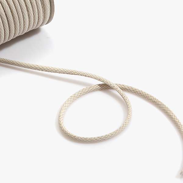 [바이핸즈] 스트링 선염체크 원단 파이핑(1YD) - 내츄럴