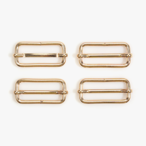 [바이핸즈] 골드 사각 끈 조절 연결고리 4개 1SET - 38mm