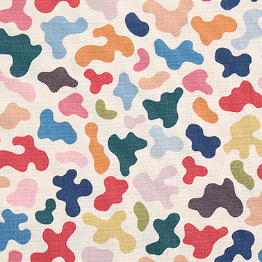 [코튼프린트] 카모 프린트원단 - 아이보리 (1/2Yd)