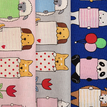 [원단패키지] 코카 메시지 포 유 애니멀 시팅 프린트 3종 - 45cm x 35cm JSH4673 (set)
