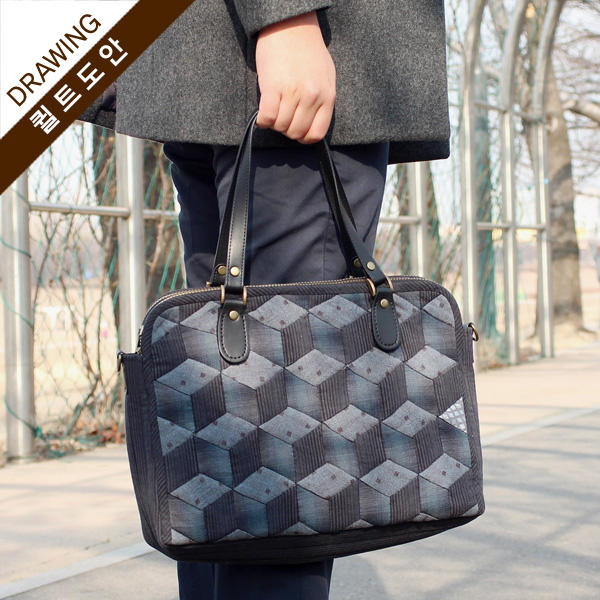 [바이핸즈] 퀼트도안 - 블랙브리프백