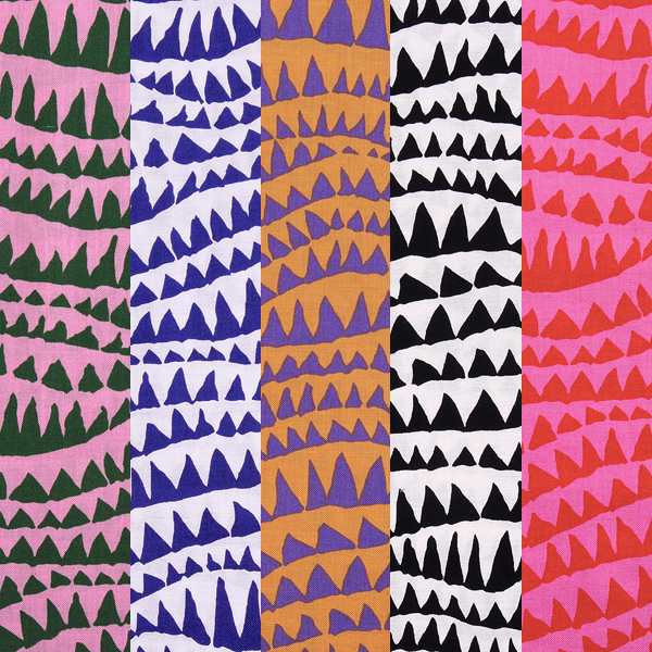 [원단패키지] 프리스피릿 카파파셋 콜렉티브 샤크 프린트 5종 - 45cm x 26cm USH4696