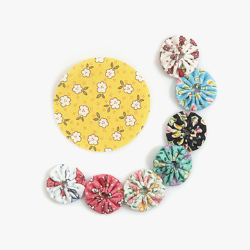 [원단패키지] 바이핸즈 피드색 컬러 요요 조각원단 60장 세트 - 2.2cm BYO-0001 (set)