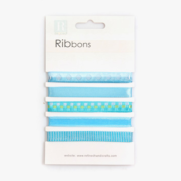 [장식부자재] 크래프트 새틴 리본 5종 세트 - 001 (개)