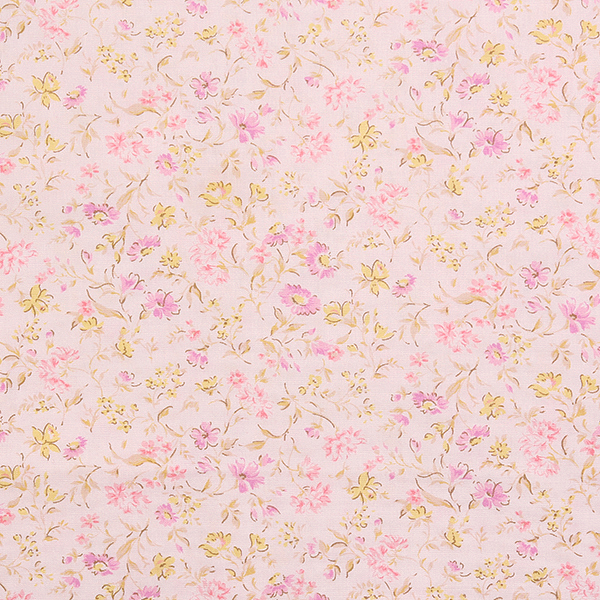 [세븐베리] 브로드 팰리 컬러 플로랄 6119-D2 프린트원단 - 핑크