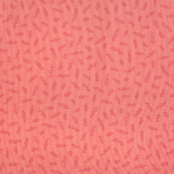 [라일리블레이크] 깅엄 가든 스템 프린트원단 - 코랄