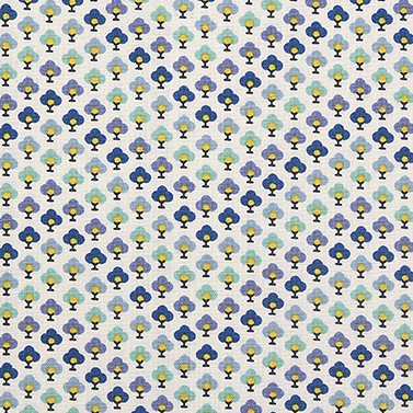 [라일리블레이크] 썸머 하우스 컬렉션 토피어리 셰브런 프린트원단 - 블루 (1/2Yd)