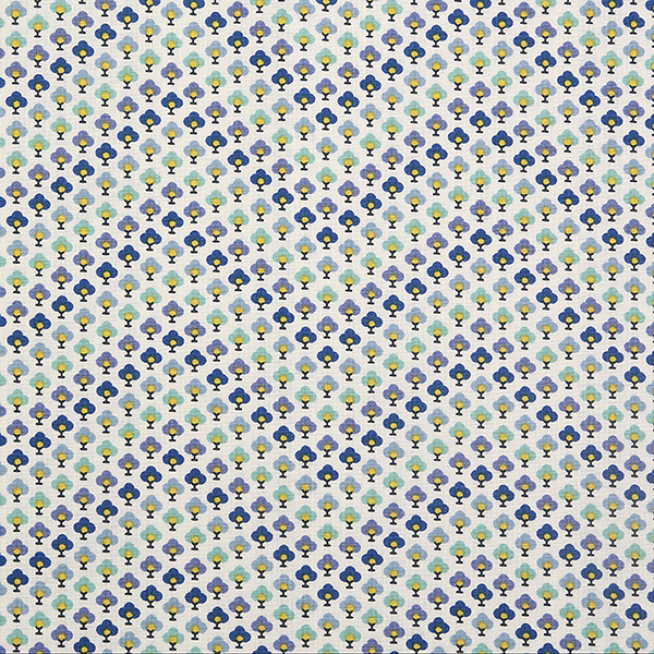 퀼트의 명가 엔조이퀼트,[라일리블레이크] 썸머 하우스 컬렉션 토피어리 셰브런 프린트원단 - 블루