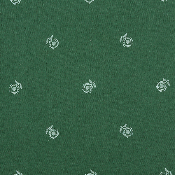 [다이와보] 스몰 플라워 플라잉 10213 린넨 시팅 프린트원단 - 그린