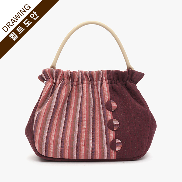 [바이핸즈] 퀼트도안 - 헤링본 프레임 가방