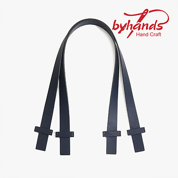 [바이핸즈] 내추럴 고급 통가죽 가방핸들 (66cm) - 네이비(L) (개)