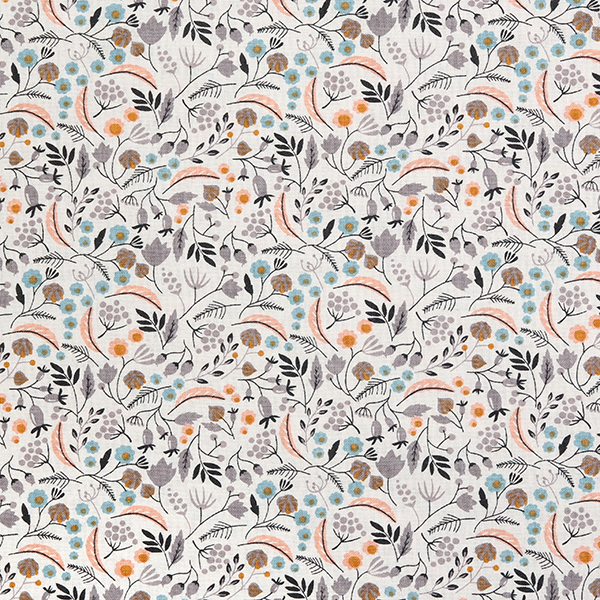 [코튼프린트] 빈티지 플라워 30 프린트원단 - 아이보리