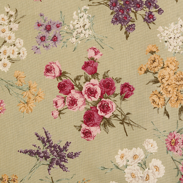 퀼트의시작은? 엔조이퀼트와 함께,[유와] 라이브 라이프 컬렉션 829674 프린트원단 - 그린 (1/4yd) (D02)829674-C