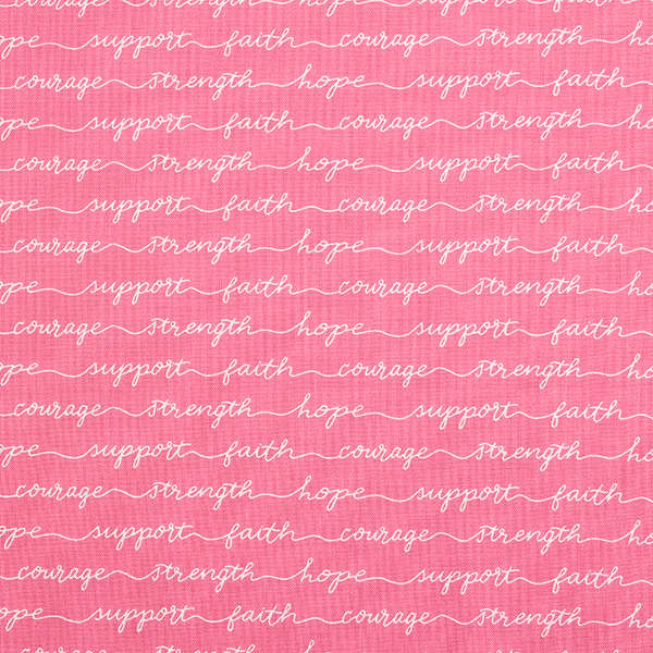 퀼트의시작은? 엔조이퀼트와 함께,[라일리블레이크] 호프 인 블룸 워드 오프 서포어트 프린트원단 - 핑크