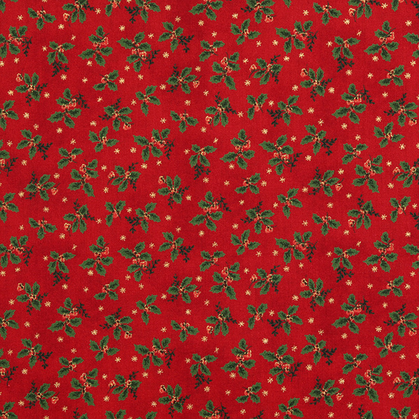 퀼트의 명가 엔조이퀼트,[다이와보] 홀리 크리스마스 10134 셔팅 프린트원단 - 레드