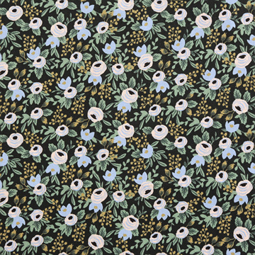 [코튼스틸] 프리마베라 RP305 시팅 프린트원단 - 블랙 (1/2Yd)