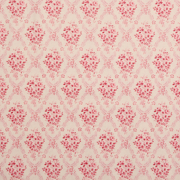 [유와] 플로럴 래터스 셔팅 프린트원단 - 레드 (1/4yd) (D01)826649-D