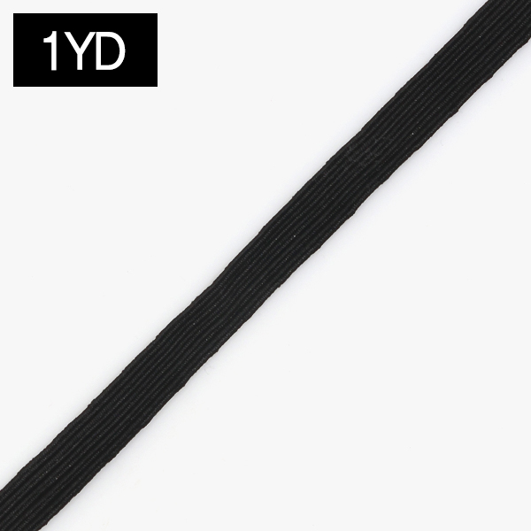 퀼트의 명가 엔조이퀼트,[기본부자재] 고무밴드 10mm 1YD - 블랙
