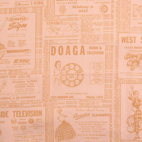 [페인트브러쉬] 링링 폰북 오렌지 프린트원단 - 오렌지