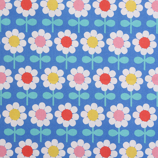 [페인트브러쉬] 비 마인 라지 선플라워 스트라이프 프린트원단 - 블루